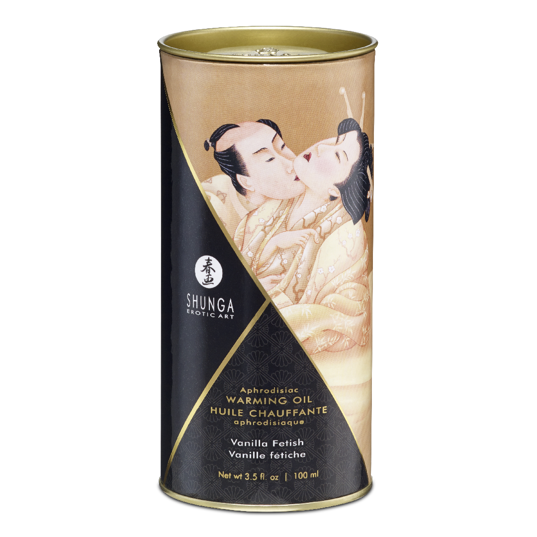 Ulei de masaj cu efect de incalzire Vanilla, 100ml, Shunga Erotic Art