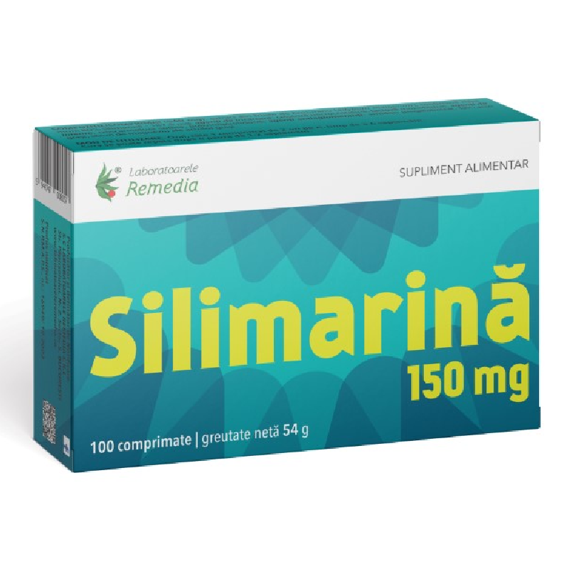 Silimarina 150 mg, 100 comprimate, Remedia