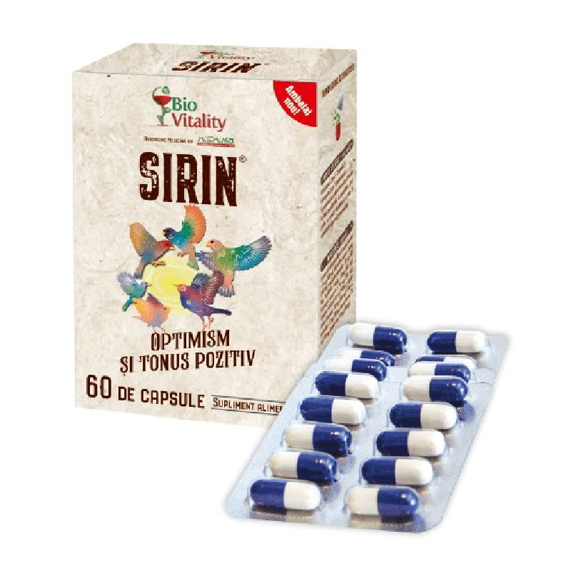 Bio Vitality Sirin Optimism si tonus pozitiv, 60 capsule