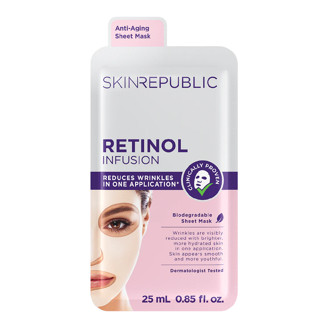 Masca servetel cu infurzie de retinol, Skin Republic 