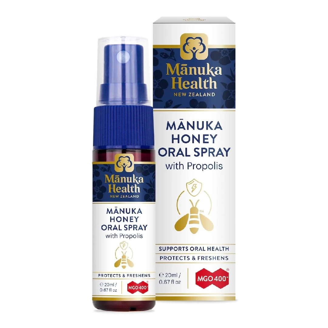 Spray oral cu miere de Manuka MGO 400 si propolis, 20 ml, Manuka Health