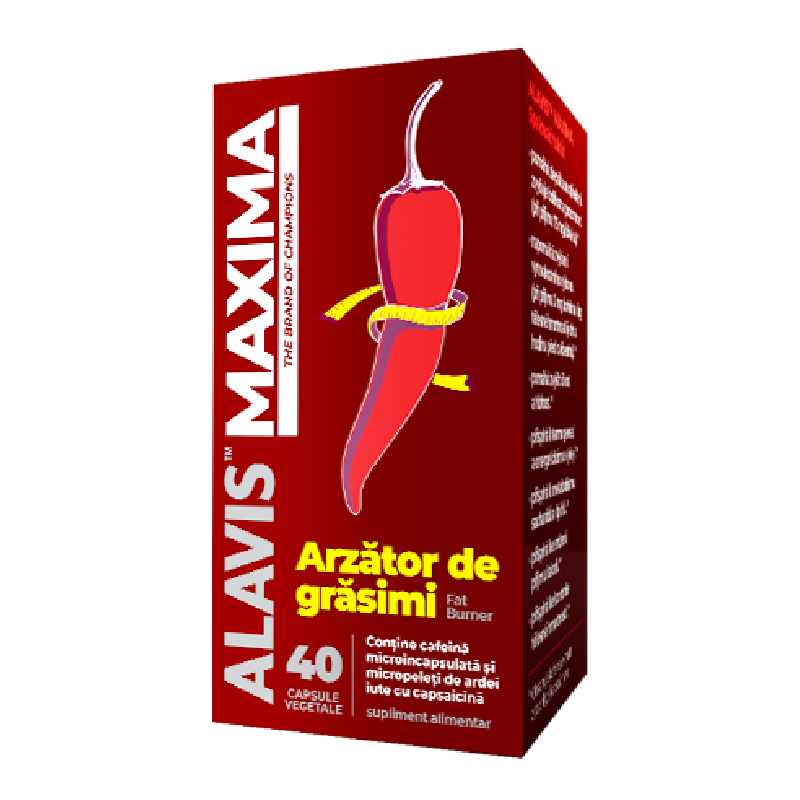 Fat Burner, 40 capsule vegetale, Alavis Maxima