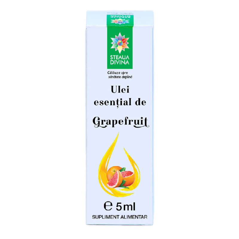 Ulei esential de Grapefruit, 5ml, Steaua Divina