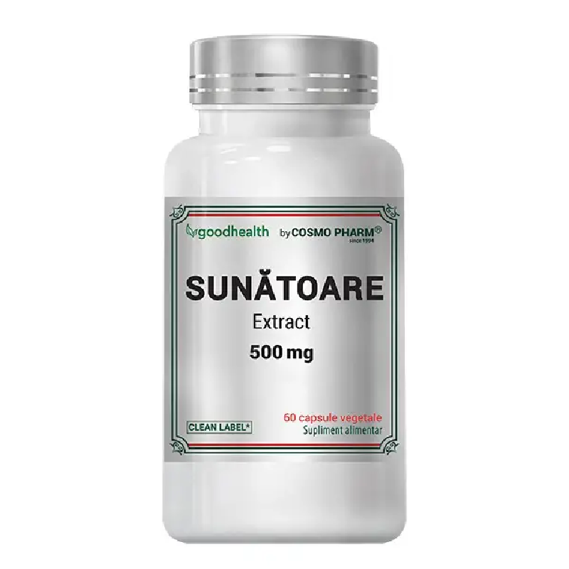 Sunatoare Extract, 500 mg, 60 capsule, Cosmo Pharm