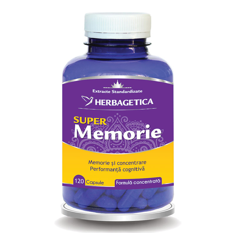 Super Memorie, 120 capsule, Herbagetica