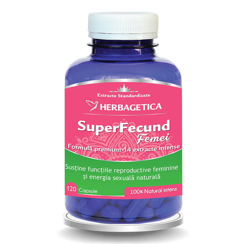 Superfecund femei, 120 capsule, Herbagetica