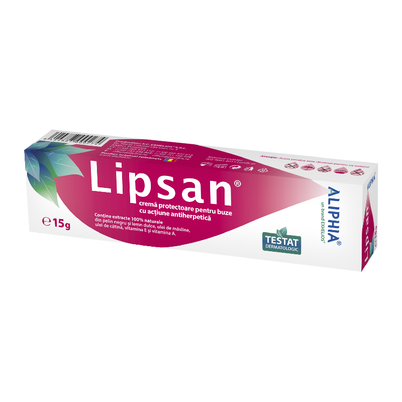 Lipsan crema protectoare pentru buze, 15g, Aliphia