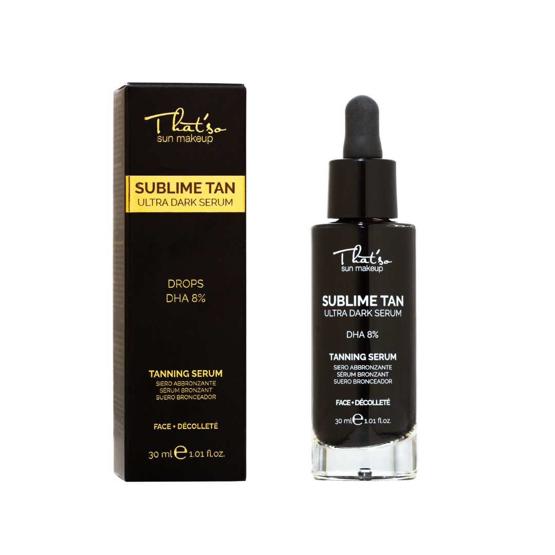 Ser Sublime Tan Ultra Dark cu efect bronzant 8% DHA, 30 ml, That So
