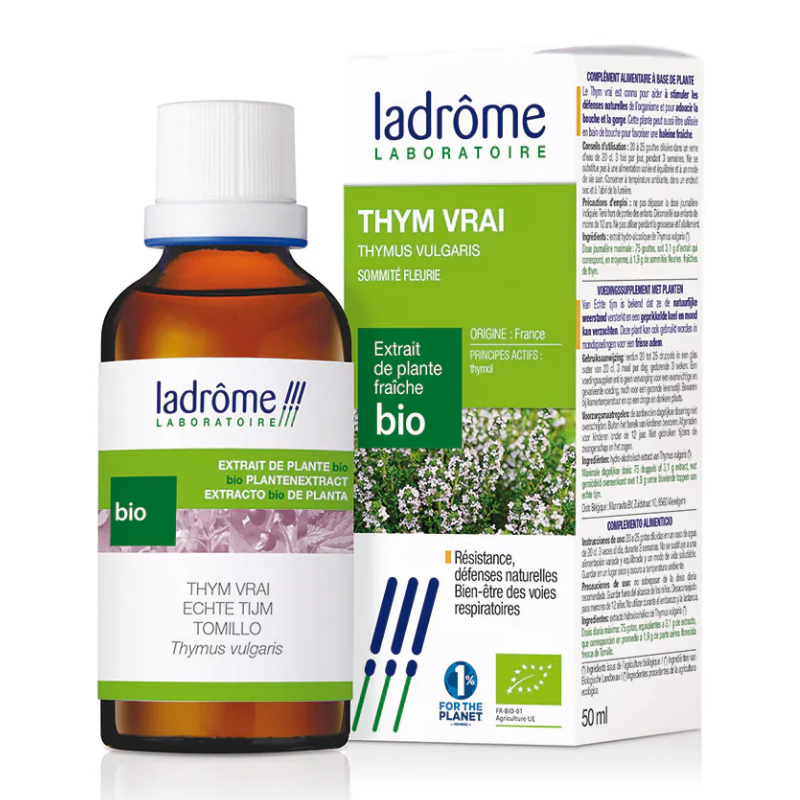 Tinctura Bio de Cimbru, 50ml, Ladrome Laboratoire