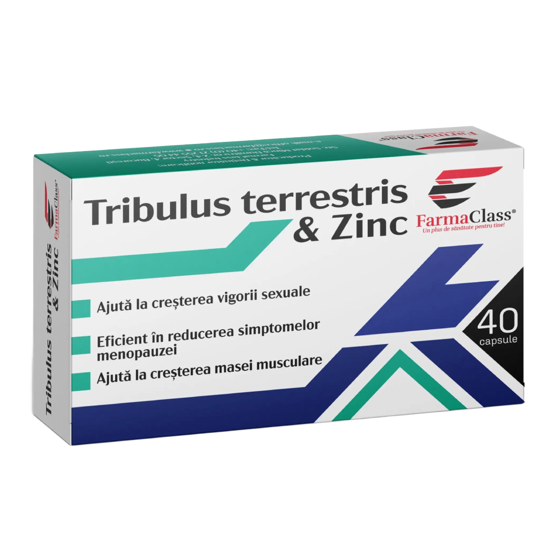 Tribulus Terrestris Zinc, 40 capsule, FarmaClass