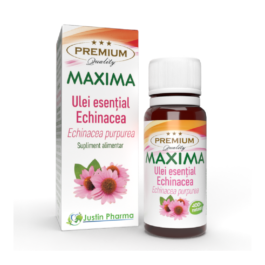 Ulei esential de echinacea Maxima, uz intern, 10 ml, Justin Pharma