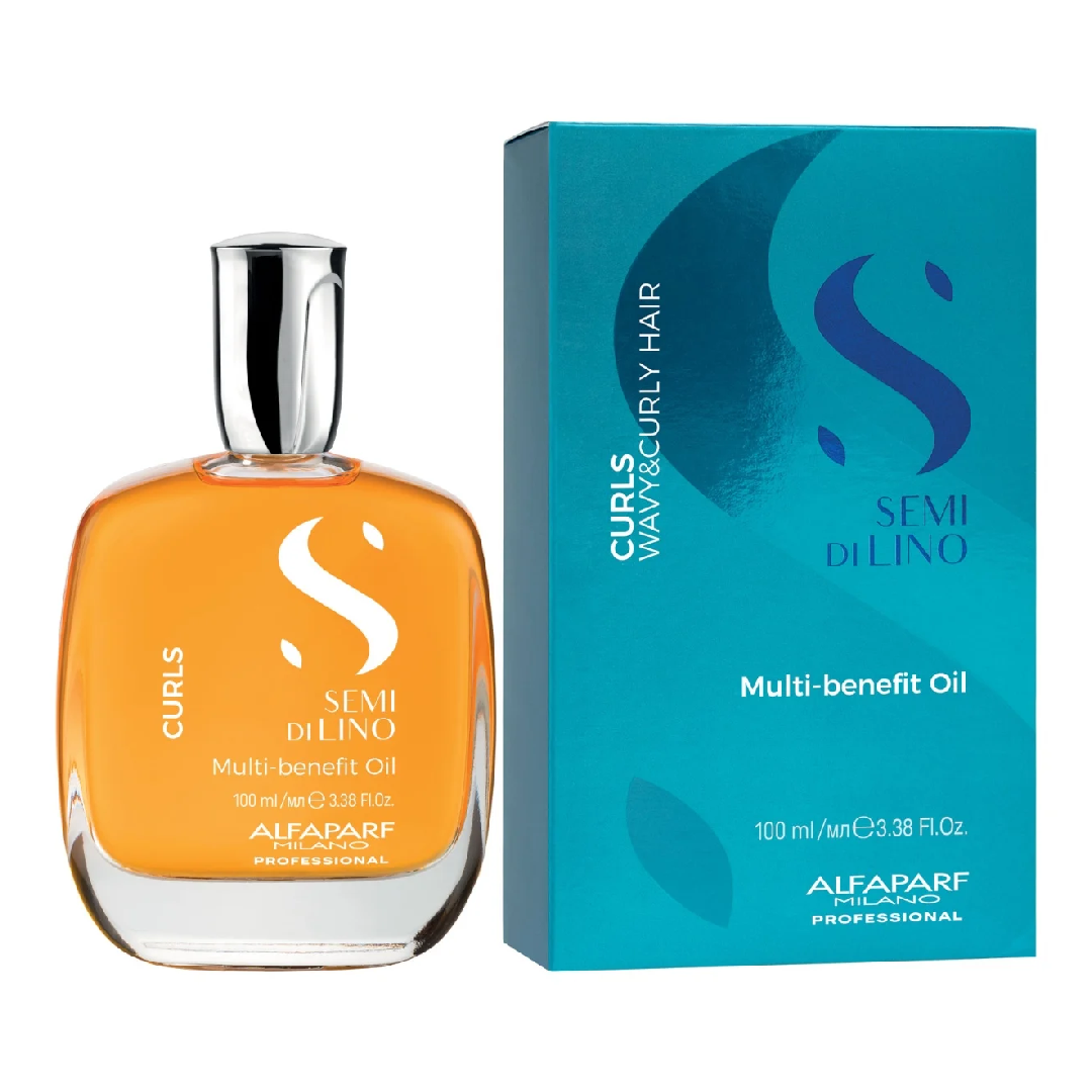 Ulei tratament pentru definirea buclelor Semi di Lino Curls Multi-Benefit, 100 ml, Alfaparf