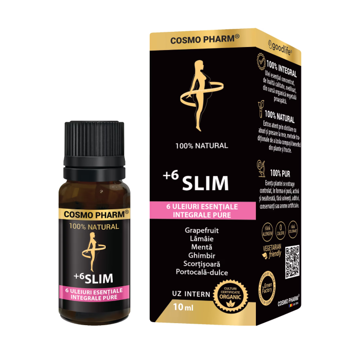 Uleiuri esentiale +6 SLIM, 10 ml, Cosmo Pharma