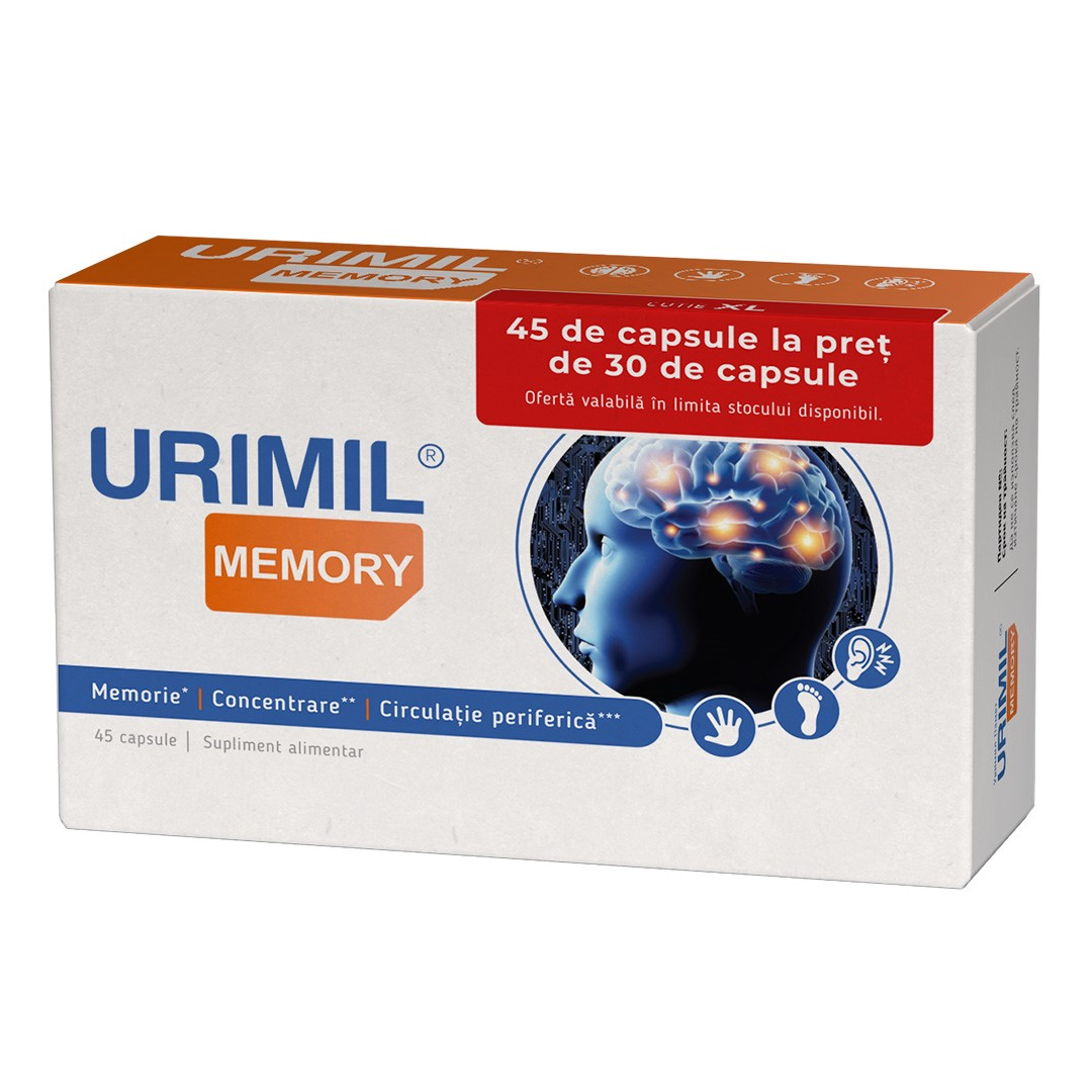 Urimil Memory, 45 capsule, Naturpharma