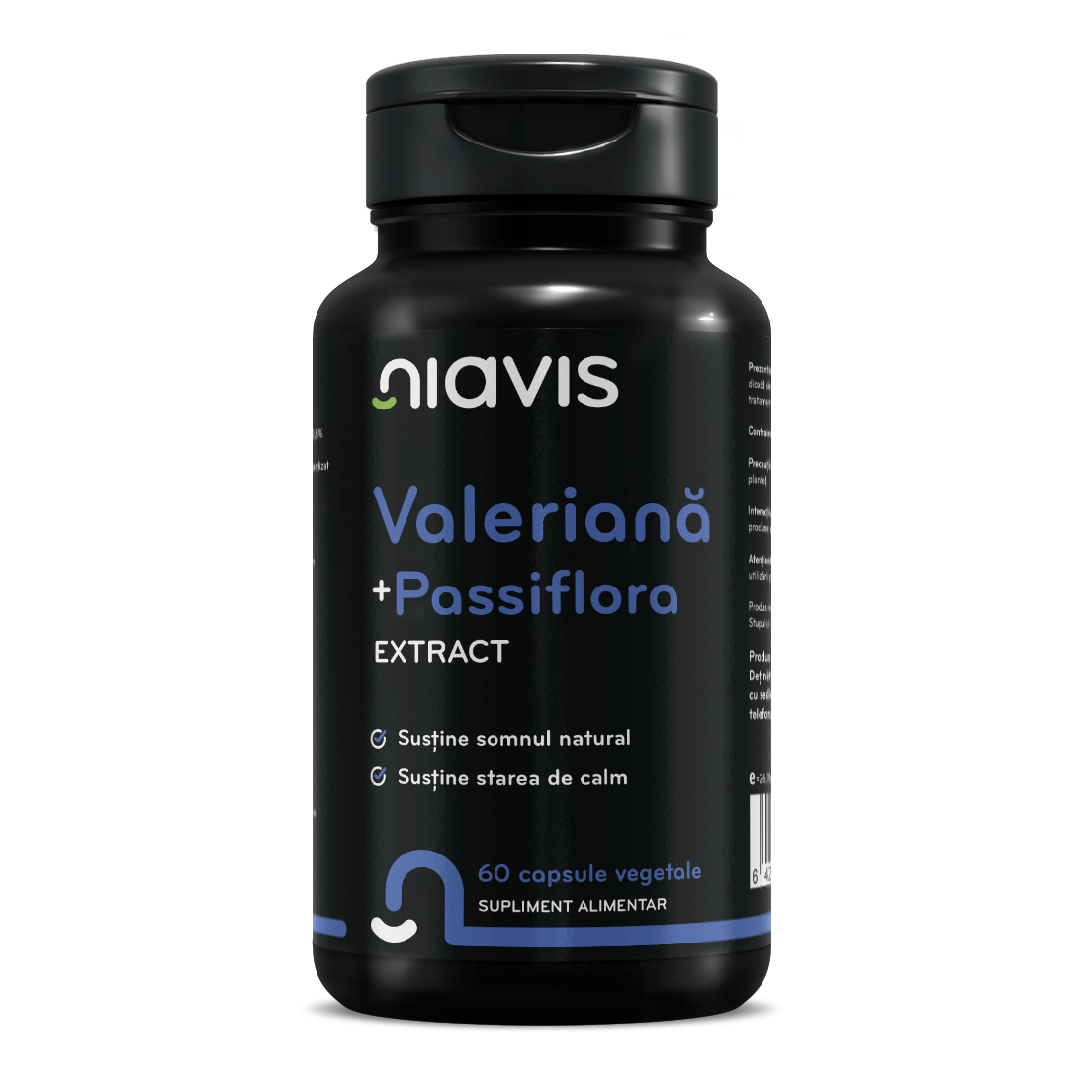 Valeriana + Passiflora Extract, 60 capsule, Niavis