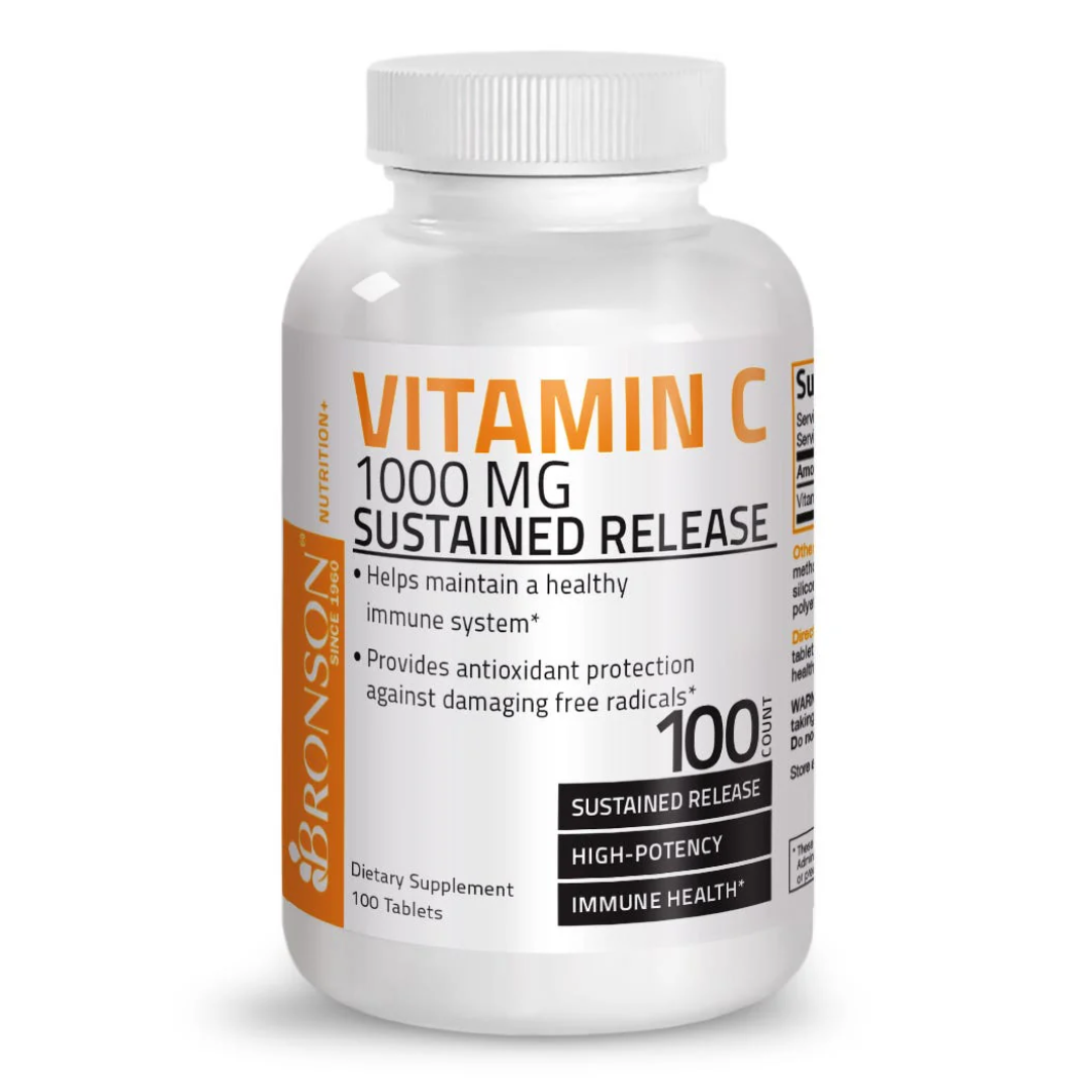 Vitamina C 1000 mg, 100 tablete, Bronson Laboratories