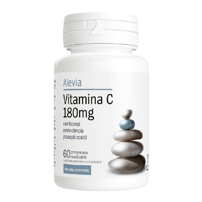 Vitamina C, 180 mg, 60 comprimate masticabile, Alevia