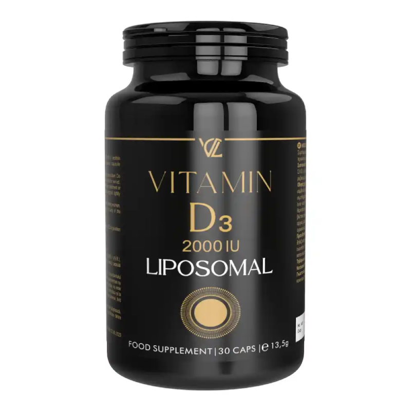 Vitamina D3 Liposomala, 2000 UI, 30 capsule vegetale, Vita Code Lab
