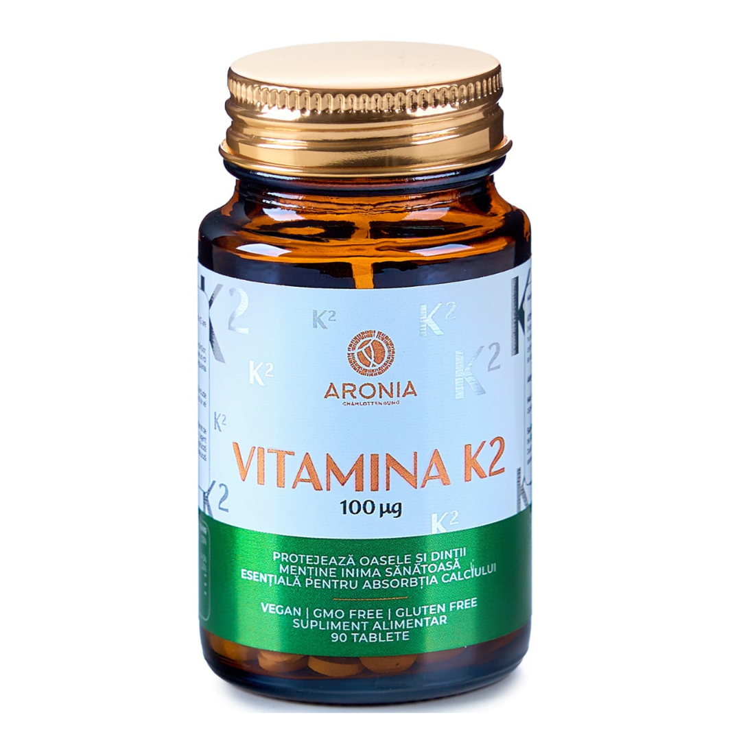 Vitamina K2, 100mg, 90 capsule, Aronia Charlottenburg