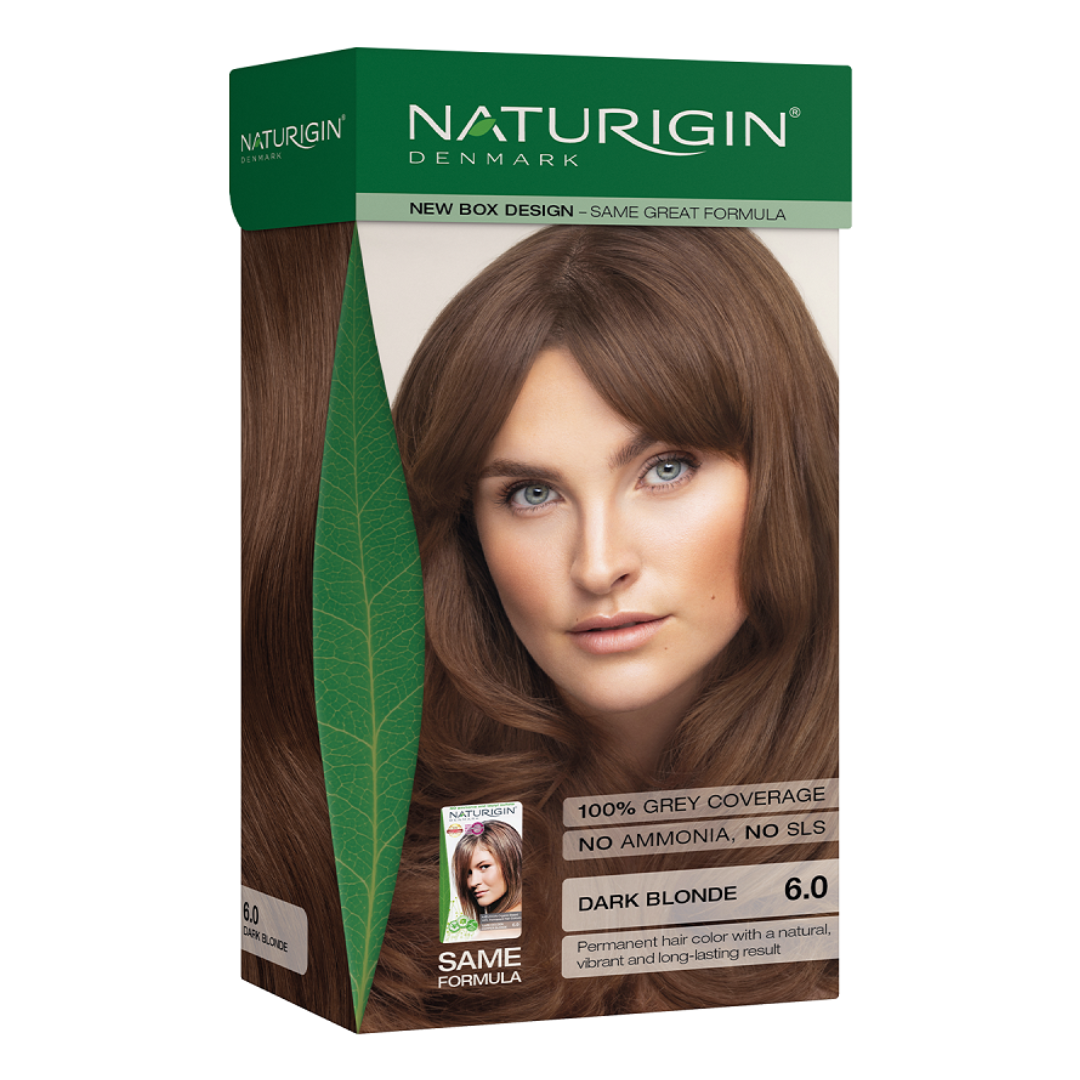 Vopsea pentru par nuanta 6.0 Dark Blonde, 115 ml, Naturigin