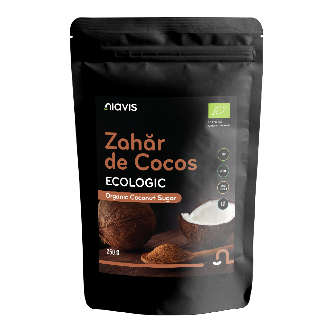 Zahar bio de cococs, 250 g, Niavis