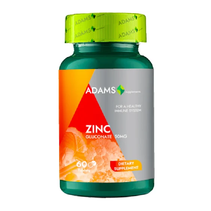 Zinc, 60 tablete, Adams