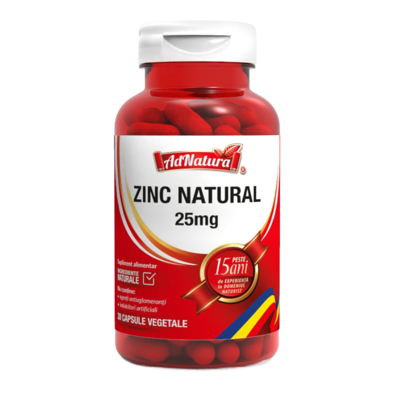 Zinc Natural, 30 capsule, AdNatura